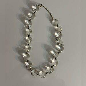 Hand Crafted Necklace Made with Vintage Chandelier Crystals
